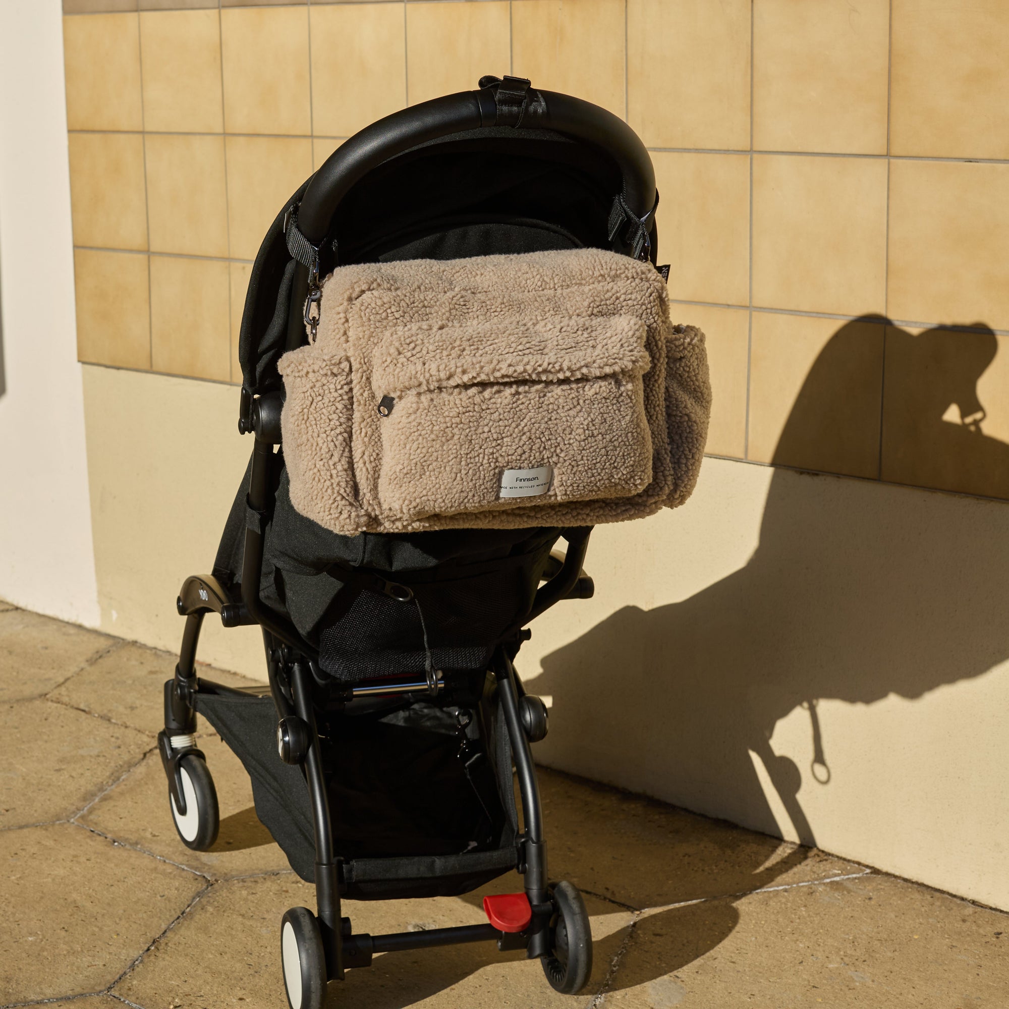 Freya Borg Eco Oversized Stroller Organiser + Buggy Clips (Beige)